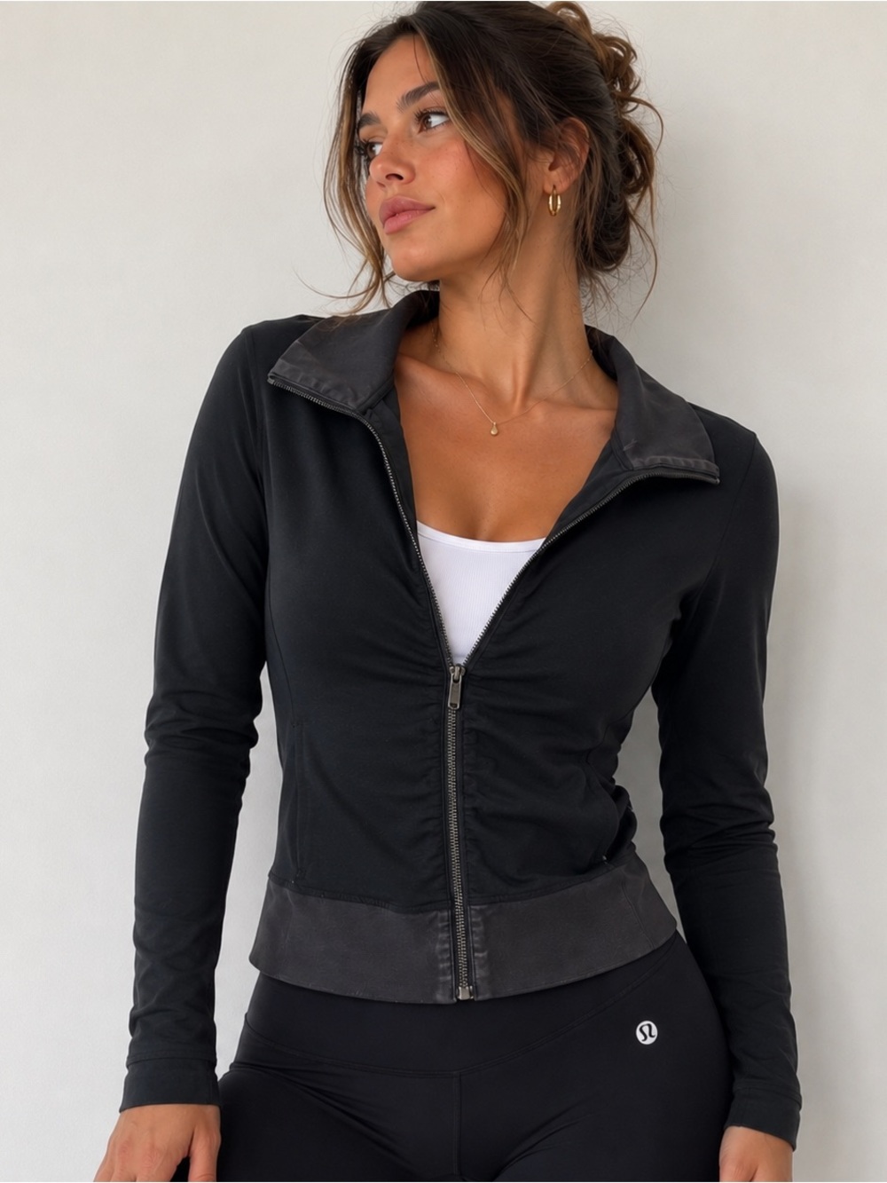 LULULEMON Black Zip-Front Jacket